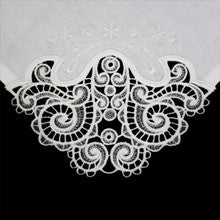 Servilleta de Mesa Lino 20x20-Esquinas de Encaje Personalizables