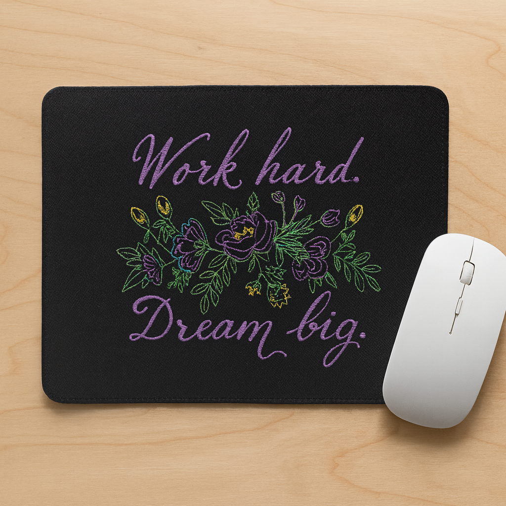MousePad 8.5 x 10" con Bordado Premium
