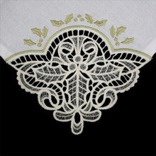 Servilleta de Mesa Lino 20x20-Esquinas de Encaje Personalizables