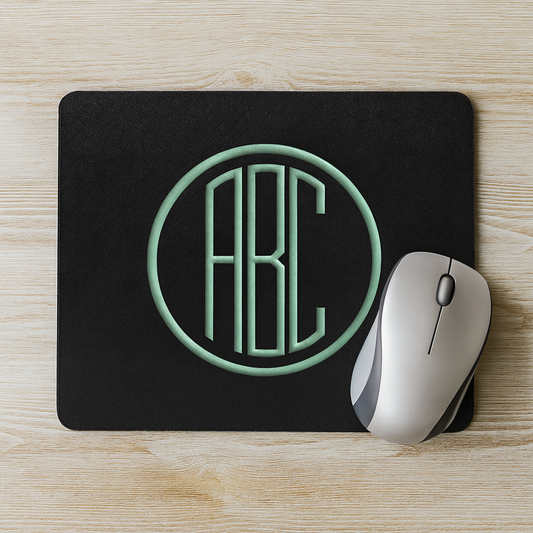 MousePad 8.5 x 10" Bordado con Monograma Personalizable