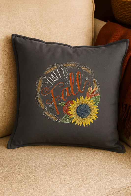 Forro para Cojin 20x20-Pumpkin Kisses (40,000 puntadas)