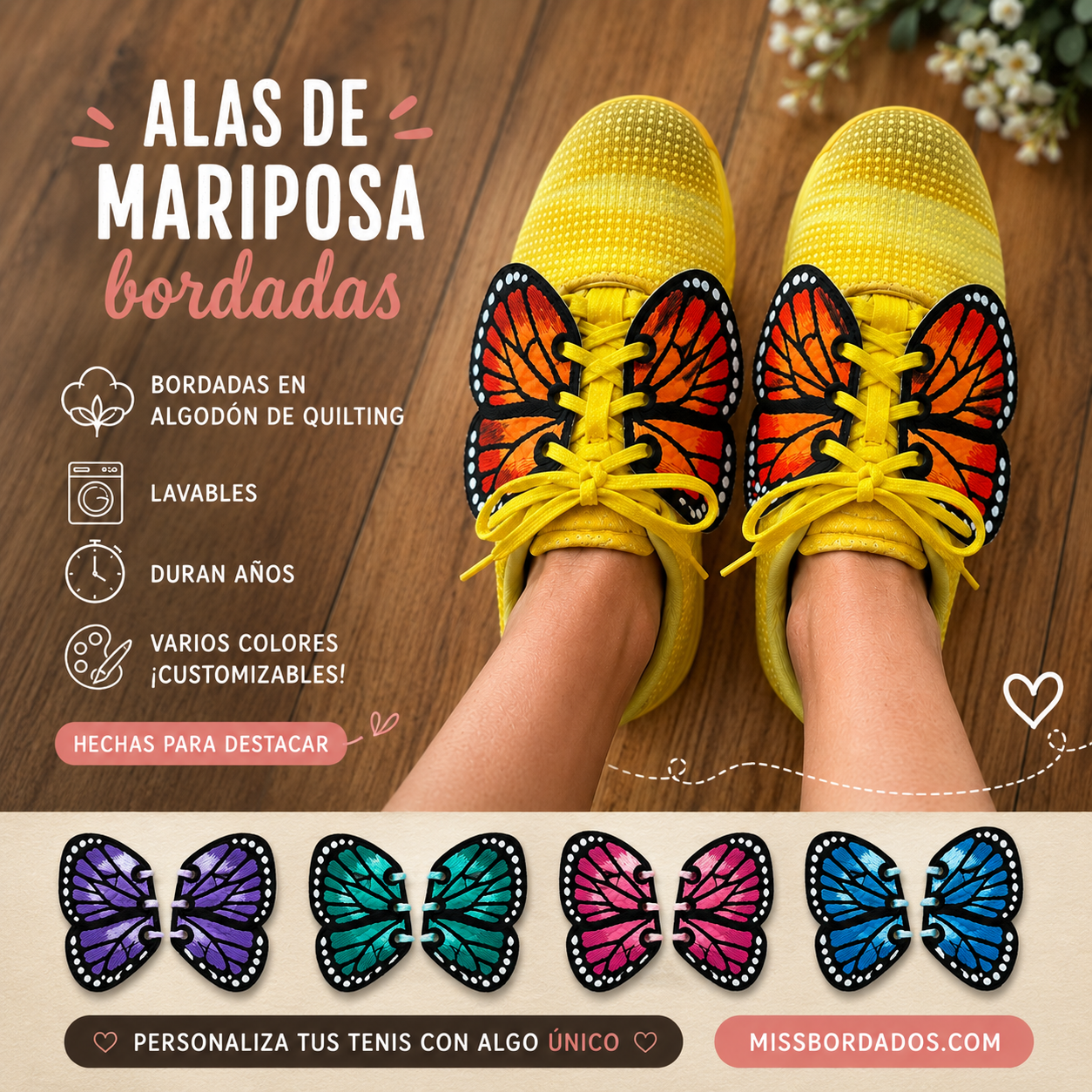 Shoe Wings-Monarch