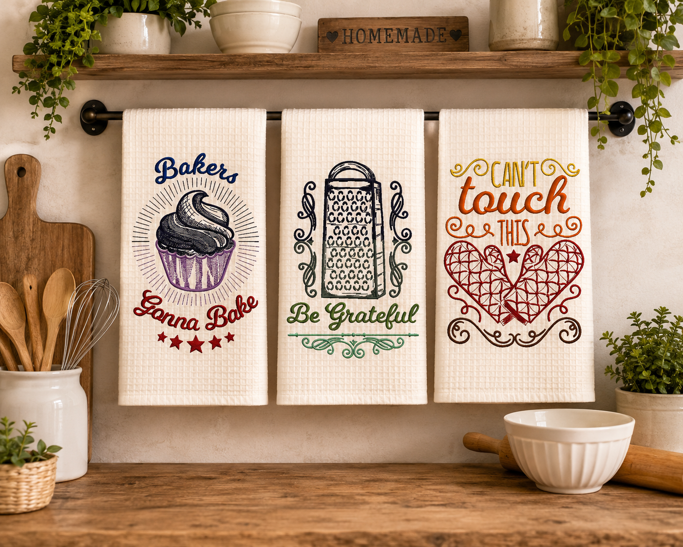 Toalla De Cocina Punny Kitchen-Vertical
