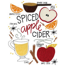 Toalla de Cocina Fall Treats de Pen+Paint (27,000 puntadas)