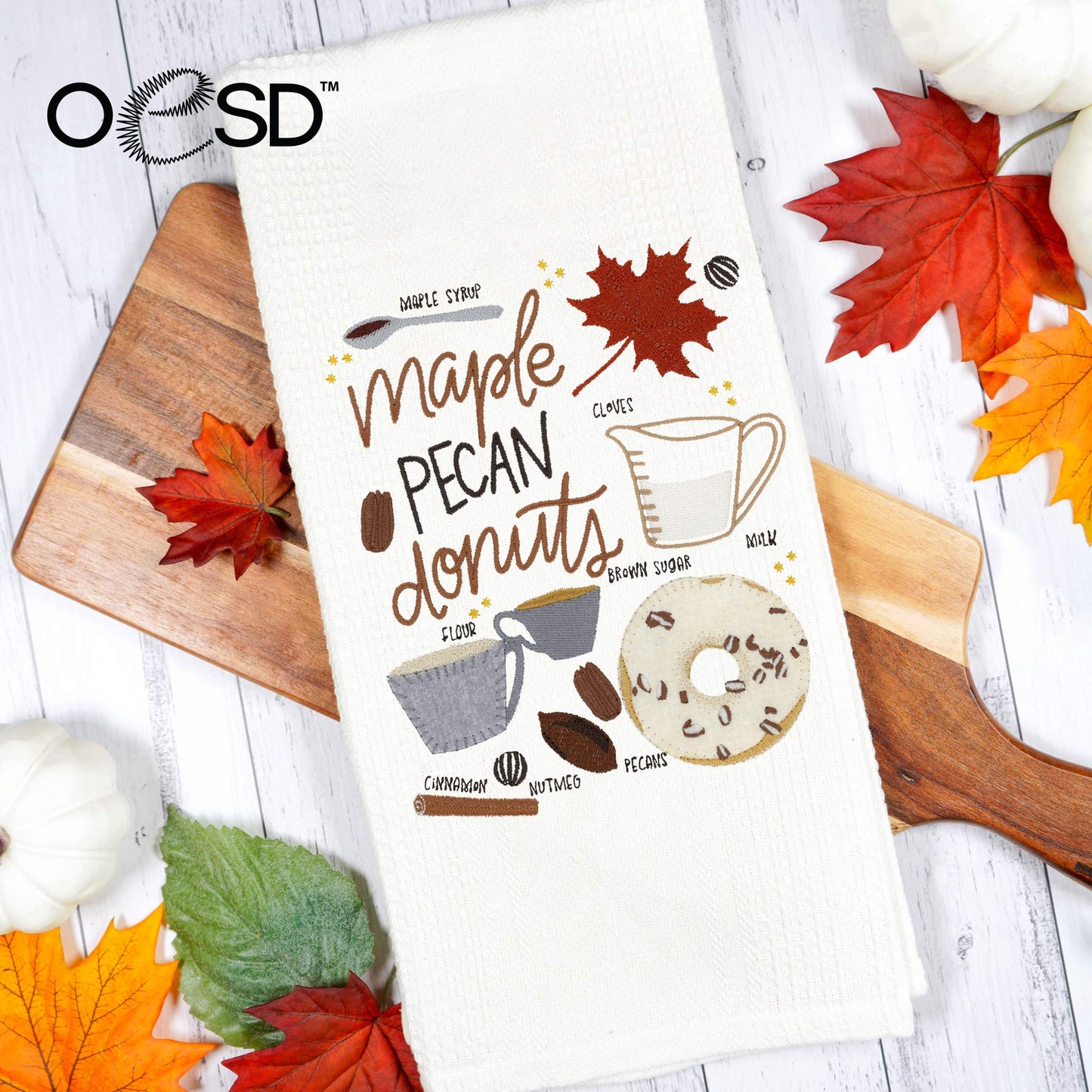 Tea Towels Fall Treats by Pen+Paint (27,000 puntadas)