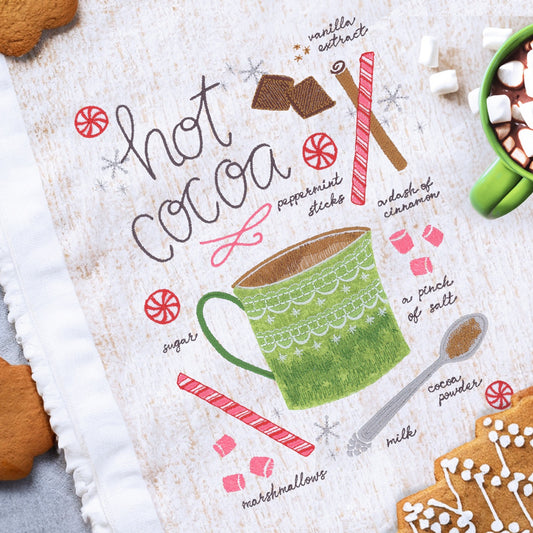 Toalla de Cocina Holiday Treats de Pen+Paint (31,000 puntadas + Aplique)